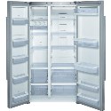 KAN62V41GB Bosch KAN62V41GB Avantixx Frost Free Side By Side Fridge Freezer in Stainless steel look