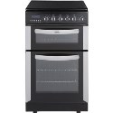 SUK61MBL8 Smeg SUK61MBL8 Concert 60cm Dual Fuel Cooker - Gloss Black