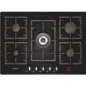 T63R46S1 Neff T63R46S1 Series 3 70cm Gas-on-glass Hob with Facetted Front in Black glass