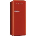 FAB28QR1 Smeg 50s Style Right Hand Hinge Freestanding Fridge with Ice Box in Red