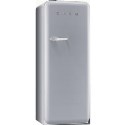 FAB28QX1 Smeg 50s Style Silver Right Hand Hinge Freestanding Fridge with Ice Box