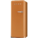 FAB28YO1 Smeg 50s Style Orange Left Hand Hinge Freestanding Fridge with Ice Box