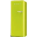 FAB28YVE1 Smeg 50s Style Lime Green Left Hand Hinge Freestanding Fridge with Ice Box