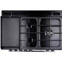 ECP101BL CDA Curved Glass 100cm Chimney Hood in Black