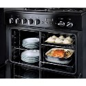 ECP111BL CDA Curved Glass 110cm Chimney Hood  in Black