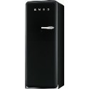 FAB28YNE1 Smeg 50s Style Black Left Hand Hinge Freestanding Fridge with Ice Box