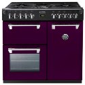444441277 Stoves Richmond 900DFT Colour Boutique 90cm Dual Fuel Range Cooker in Wild Berry