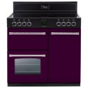 444441361 Belling Classic 90E 90cm Electric Range Cooker with Ceramic Hob - Wild Berry