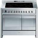 A2PYID-8 Smeg A2PYID-8 Opera Stainless Steel 100cm Electric Range Cooker with Induction Hob & Multifunction Pyrolitic Oven
