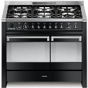 A2BL-8 Smeg A2BL-8 Opera 100cm Dual Fuel Range Cooker in Black