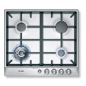 PCH615M90E Bosch Exxcel 60cm Front Control Gas Hob in Stainless Steel in Brushed steel