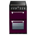 444442899 Stoves Richmond 550DFW Mini Range 55cm Dual Fuel Cooker - Wild Berry