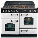 CLAS110DFFWHC Rangemaster 110cm Classic Dual Fuel Range Cooker FSD 80320
