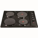 HCE550BL CDA Four Zone Electric Hob in Black