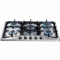 HCG741SS CDA Five Burner Gas Hob with FSD in Stainless steel