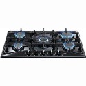 HCG741BL CDA Five Burner Gas Hob with FSD in Black