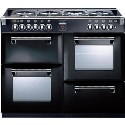 444440199 Stoves Richmond 1000DFT 100cm Dual Fuel Range Cooker - Black