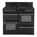 444440392 Belling Classic 1000GT 100cm Gas Range Cooker - Black