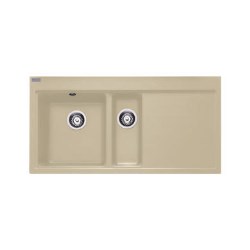 Franke Mythos 1.5 Bowl Granite Sink with Right Hand Drainer in Coffee - MTG651-100RCF