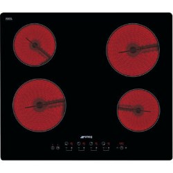 Smeg SE2640TD2 Cucina 60cm Touch Control Ceramic Hob with Straight Edge Glass