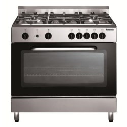 Baumatic BC190.2TCSS Single Cavity 90cm Gas Range Cooker in Stainless Steel