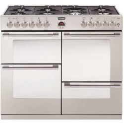 Stoves Sterling R1100DFT 110cm Dual Fuel Range Cooker in Stainless Steel - 444440795