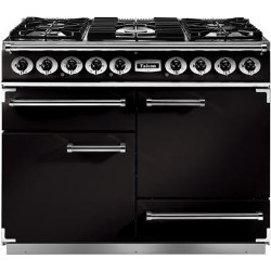 Falcon 69160 - 1092 Deluxe 110cm Dual Fuel Range Cooker in Black and Chrome - F1092DXDFBLCG