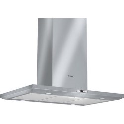 Bosch Exxcel Facetted Box Design 90cm Island Hood in Brushed steel