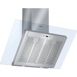 Bosch Exxcel Angled Glass 90cm Chimney Hood in Brushed steel