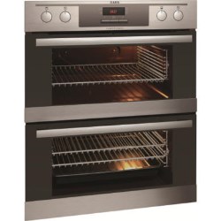AEG Multifunction Electric Built-under Double Oven in Stainless Steel - NC4003020M