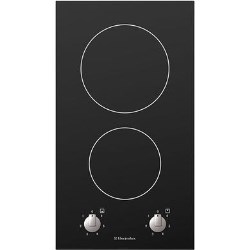 Electrolux Rotary Control Domino 30cm Ceramic Hob in Black - EHC30200K