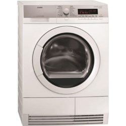 AEG T86580IH SensiDry 8 Series Freestanding Condenser Tumble Dryer in White