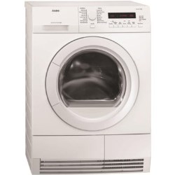 AEG SensiDry 7 Series Freestanding Condenser Tumble Dryer in White - T76485AH