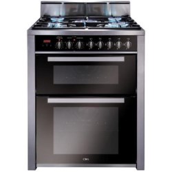 CDA Double Oven 70cm Dual Fuel Range Cooker in Stainless Steel - RV701SS