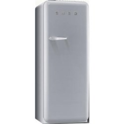 Smeg 50s Style Silver Right Hand Hinge Freestanding Fridge with Ice Box - FAB28QX1