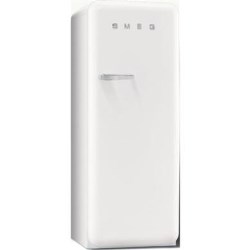 Smeg 50s Style Right Hand Hinge Freestanding Fridge with Ice Box in White - FAB28QB1