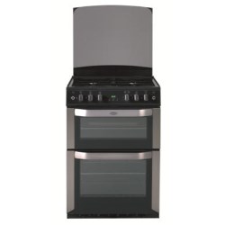 Belling FSG60DOP 60cm Double Oven Gas Cooker in Stainless steel - 444449567