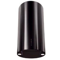 CDA 40cm Cylinder Chimney Hood in Black - EVC4BL