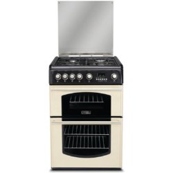 Hotpoint Traditional Double Oven 60cm Gas Cooker in Cream - CH60GTCF