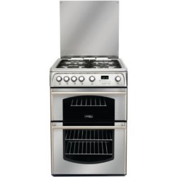 Hotpoint Traditional Double Oven 60cm Gas Cooker in Stainless Steel - CH60GTXF