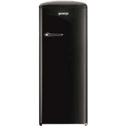 Gorenje RB60299OBK Retro Style Right Hand Hinge Freestanding Fridge With Ice Box - Black