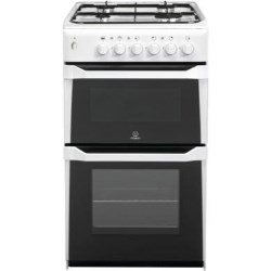 Indesit 50cm Twin Cavity LPG Gas Cooker in White - IT50LW