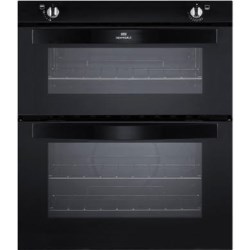 New World NW701G Twin Cavity Gas Built Under Oven in Black - 444441478