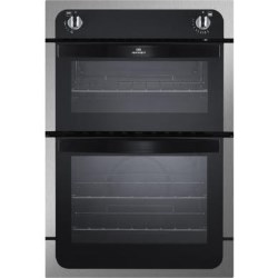 New World NW901G Twin Cavity Gas Built In Double Oven in Stainless Steel - 444441479
