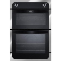 New World NW901G Twin Cavity Gas Built In Double Oven in Chrome - 444441760
