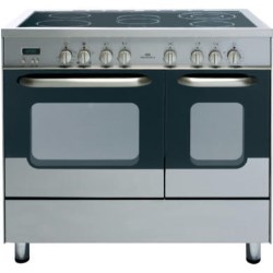 New World 90EDO AV 90cm Electric Range Cooker in Stainless Steel - 444441807