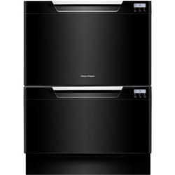 Fisher & Paykel DD60DCHB7 Double Dishdrawer with Black Doors - 89385_FP