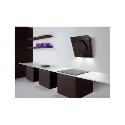 Elica Mini iO Angled 55cm Chimney Hood in Black Glass - MINI_IO_BLK