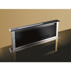 Best Lift 90cm Downdraft Extractor in Black Glass External Motor Version - HOOD-BE-LE-90-GL