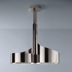 Best by Britannia Double Vertigo 1000mm Pendant Island Hood in Polished stainless steel - HOOD-BE-VED-10-S